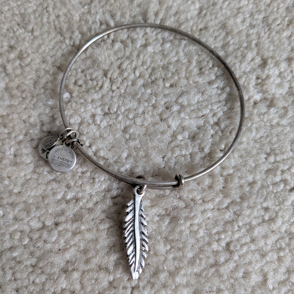 Alex and Ani Silver Charm Bangle Bracelet